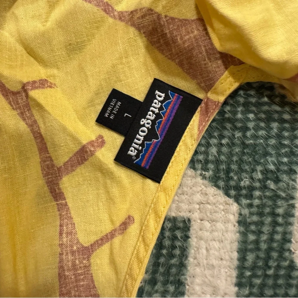 Patagonia Yellow & Rust Floral Jumpsuit - Picture 2 of 3